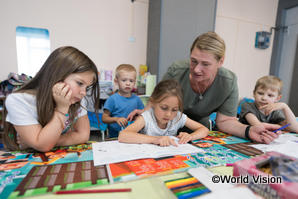 紛争下であっても子どもたちに学習の場を確保するためのウクライナの学習スペース