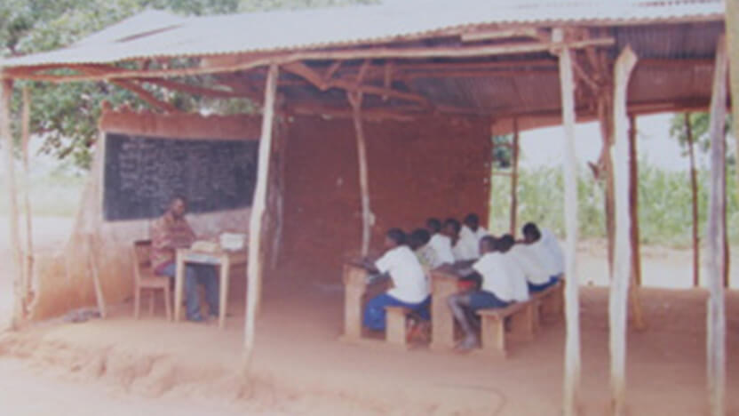 支援開始当初の地域の小学校の様子