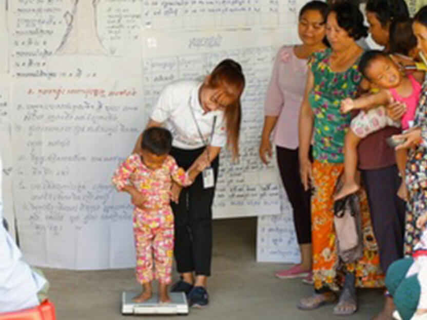 定期的な体重測定で成長を確認