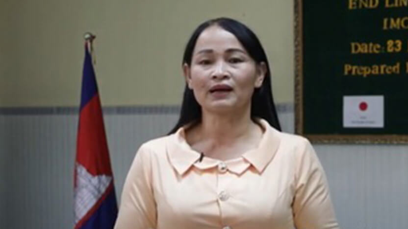 Mrs. Ros Setheavy （タケオ州保健局職員）