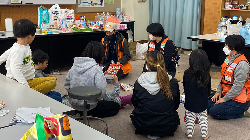 七尾市立中島小学校にて