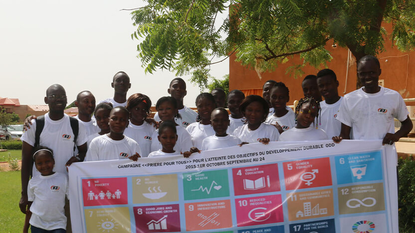 SDGsの達成を願うニジェールの子どもたち