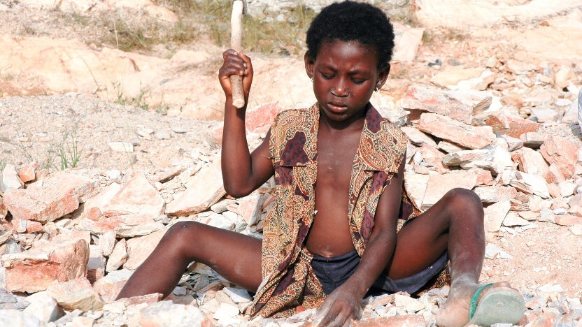 サハラ以南のアフリカは児童労働の最も多いエリアとして知られている