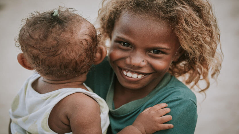 ソロモン諸島で暮らす子どもたち