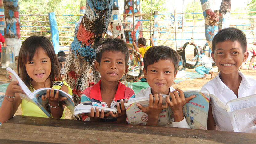 カンボジアの地域開発プログラムの様子