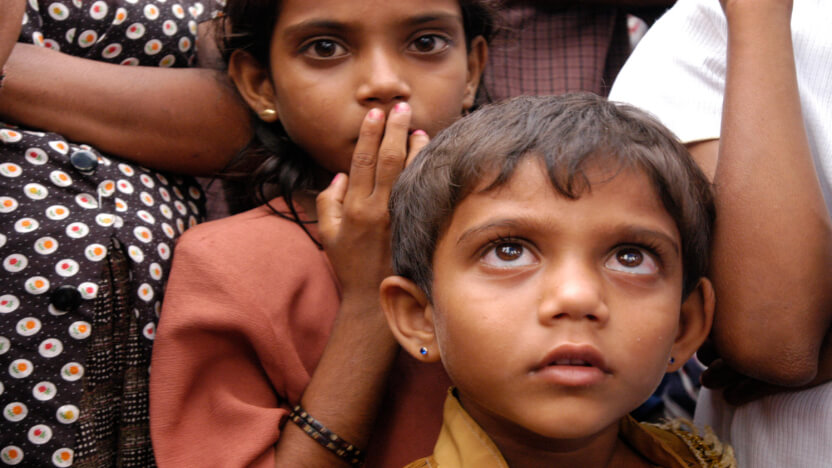 スリランカ難民の子どもたち