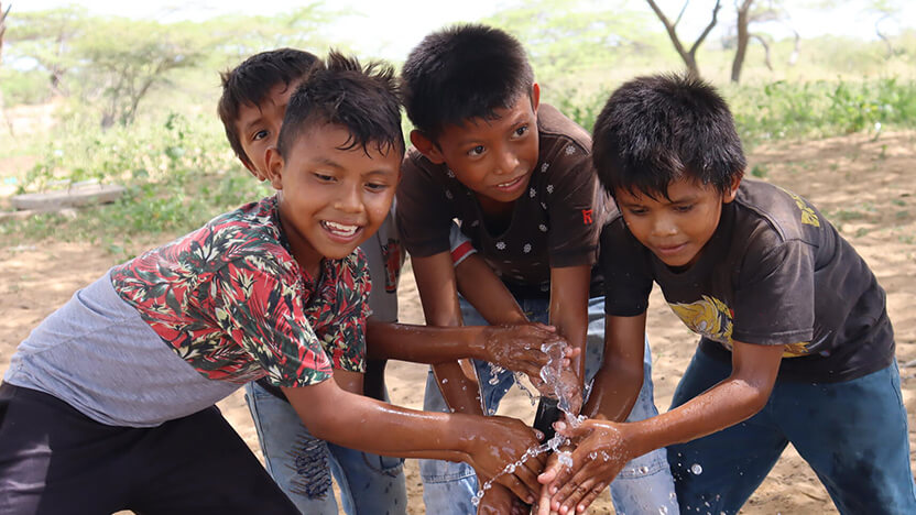 チャイルド・スポンサーシップの支援を受ける子どもたち(コロンビア)
