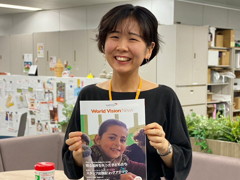 シリア事業を担当する高尾スタッフ