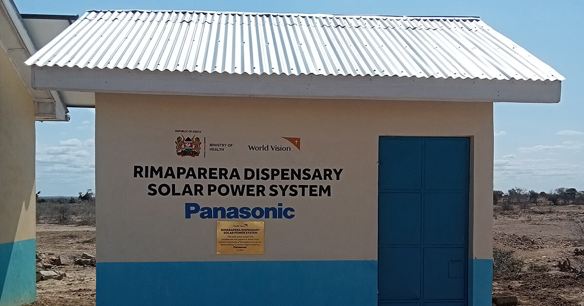 ケニアの母子支援活動「Mother to Mother SHIONOGI Project」診療所の太陽光発電の稼働開始について