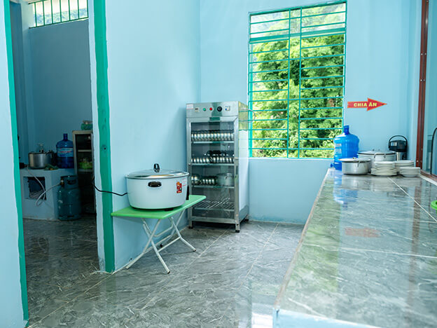 支援で新設された調理施設