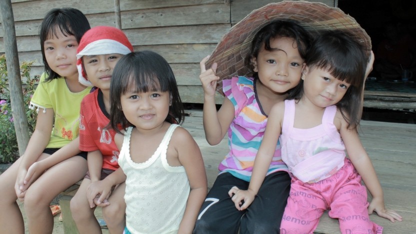 支援地域の子ども（インドネシア）