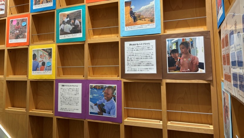 写真の子どものストーリーもパネルで紹介