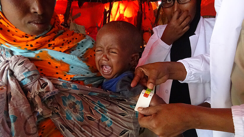 栄養状態を確認する「命のメジャー」