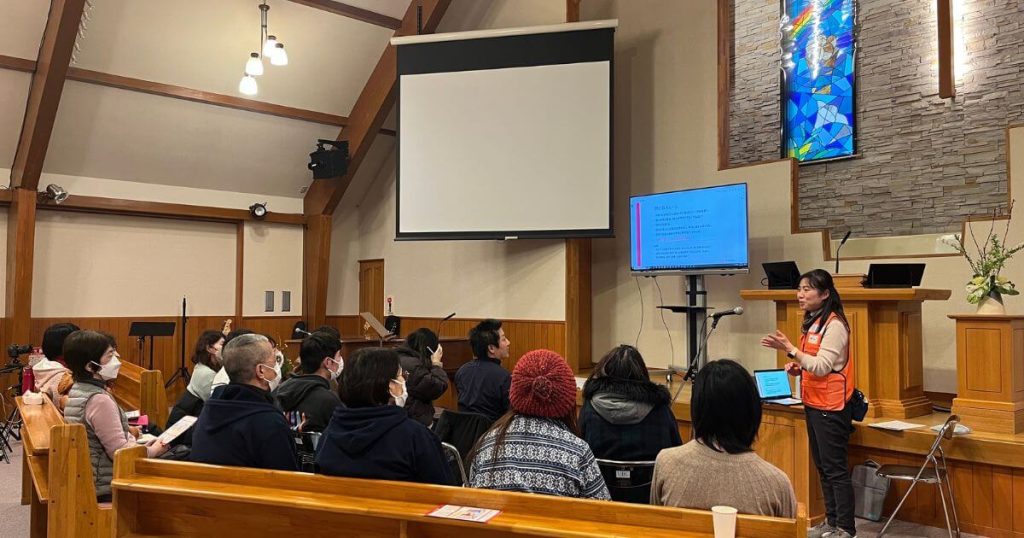 石川県河北郡内灘町のキリスト教会でのPFA研修