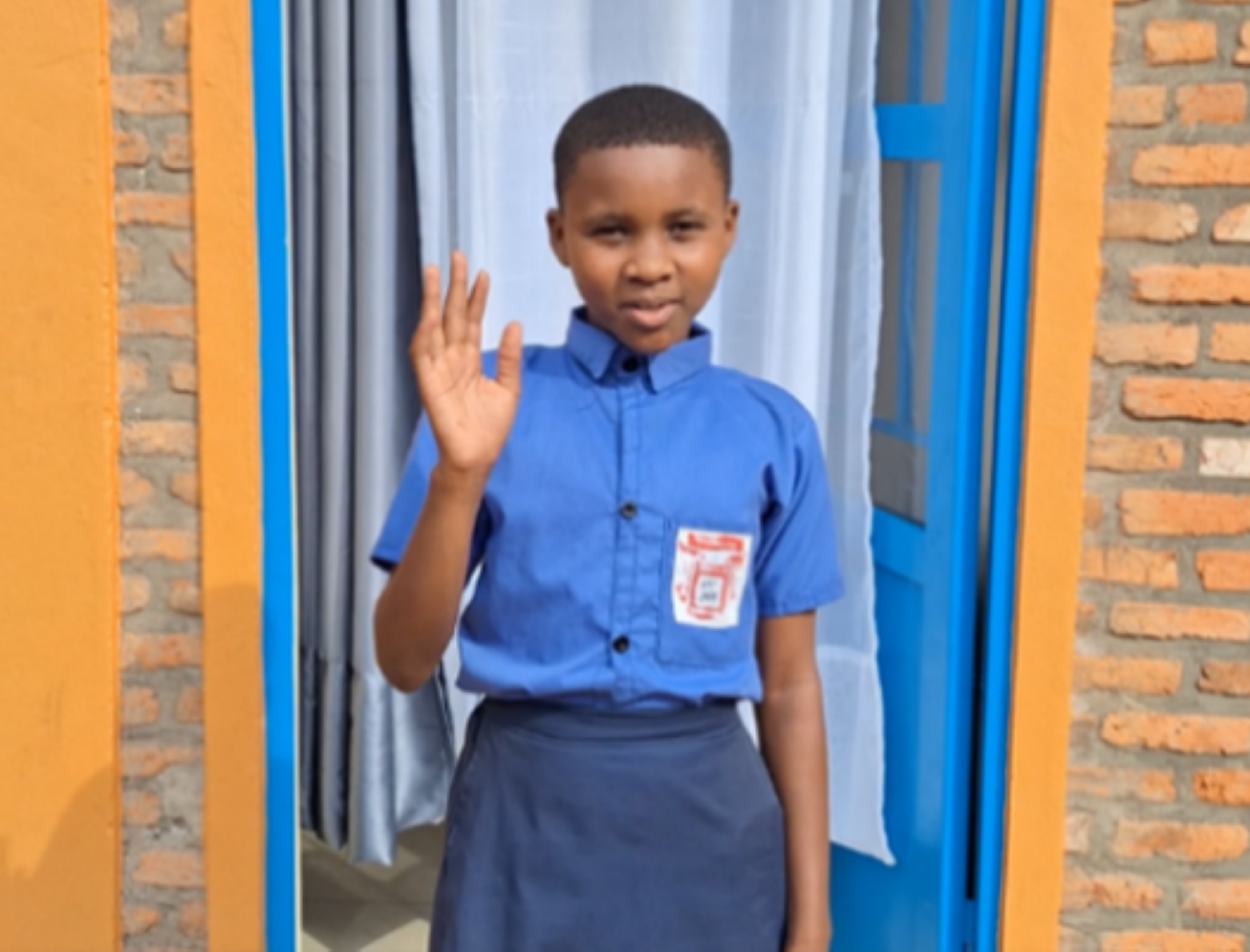 ルスさん、小学校6年生(ルワンダ)