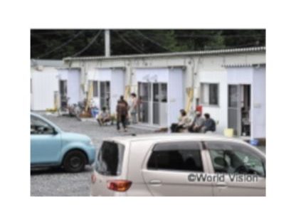 宮古市内の仮設住宅