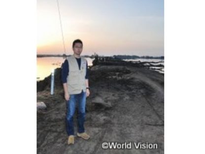 3月14日早朝、仙台市内の荒浜地区にて