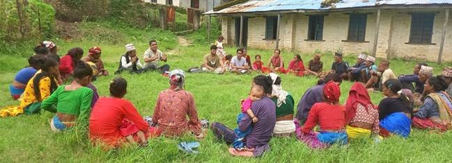 地域防災委員会の話し合いの様子