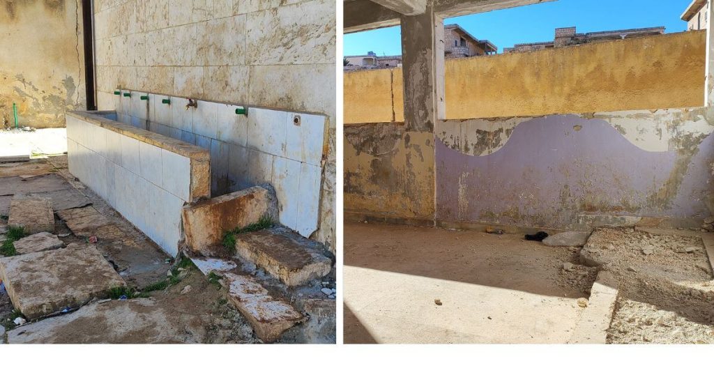 壊れた手洗い場と教室_blog 202602