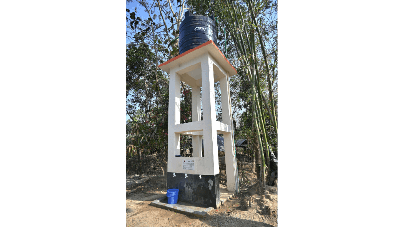 コミュニティに設置した給水設備