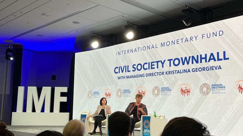 IMF専務理事と市民社会のタウンホール