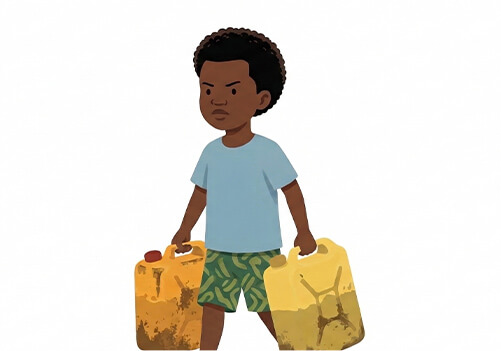 水の重さを感じる