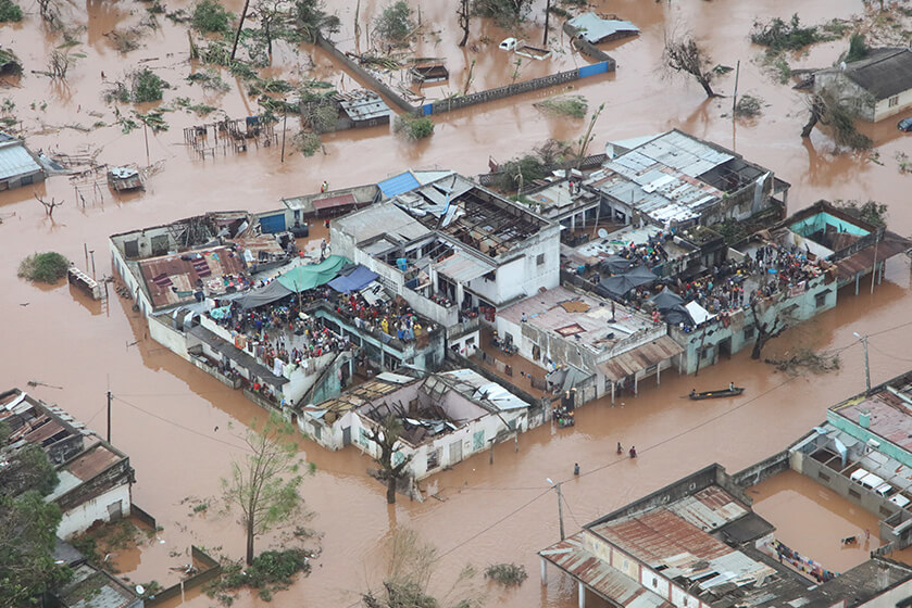 規模な自然災害の発生