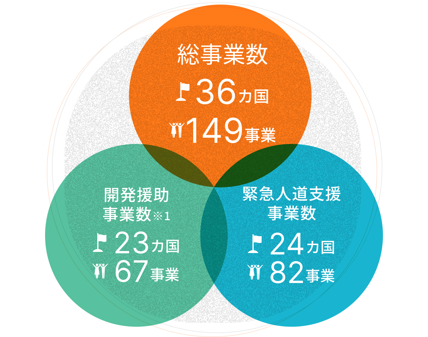 活動国・事業数