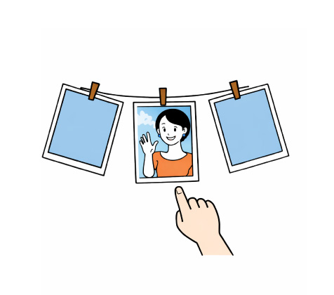 子どもたちがスポンサーを選びます