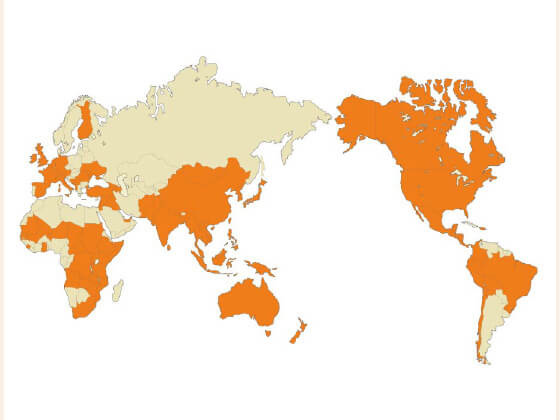 約100カ国で活動