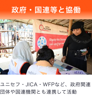 政府・国連等と協働