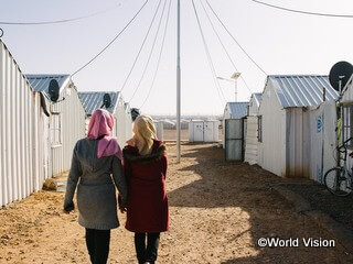シリア難民が暮らすアズラック難民キャンプ（ヨルダン）
