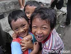 ワールド・ビジョン・ジャパンの支援地域の子どもたち(インドネシア)