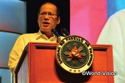 取組みに賛同してくださったベニグノ・シメオン・コファンコ・アキノ3世　フィリピン共和国大統領