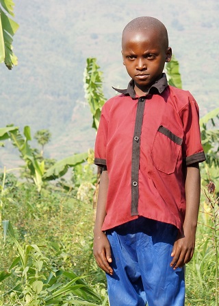 ルワンダのギル君（9歳）